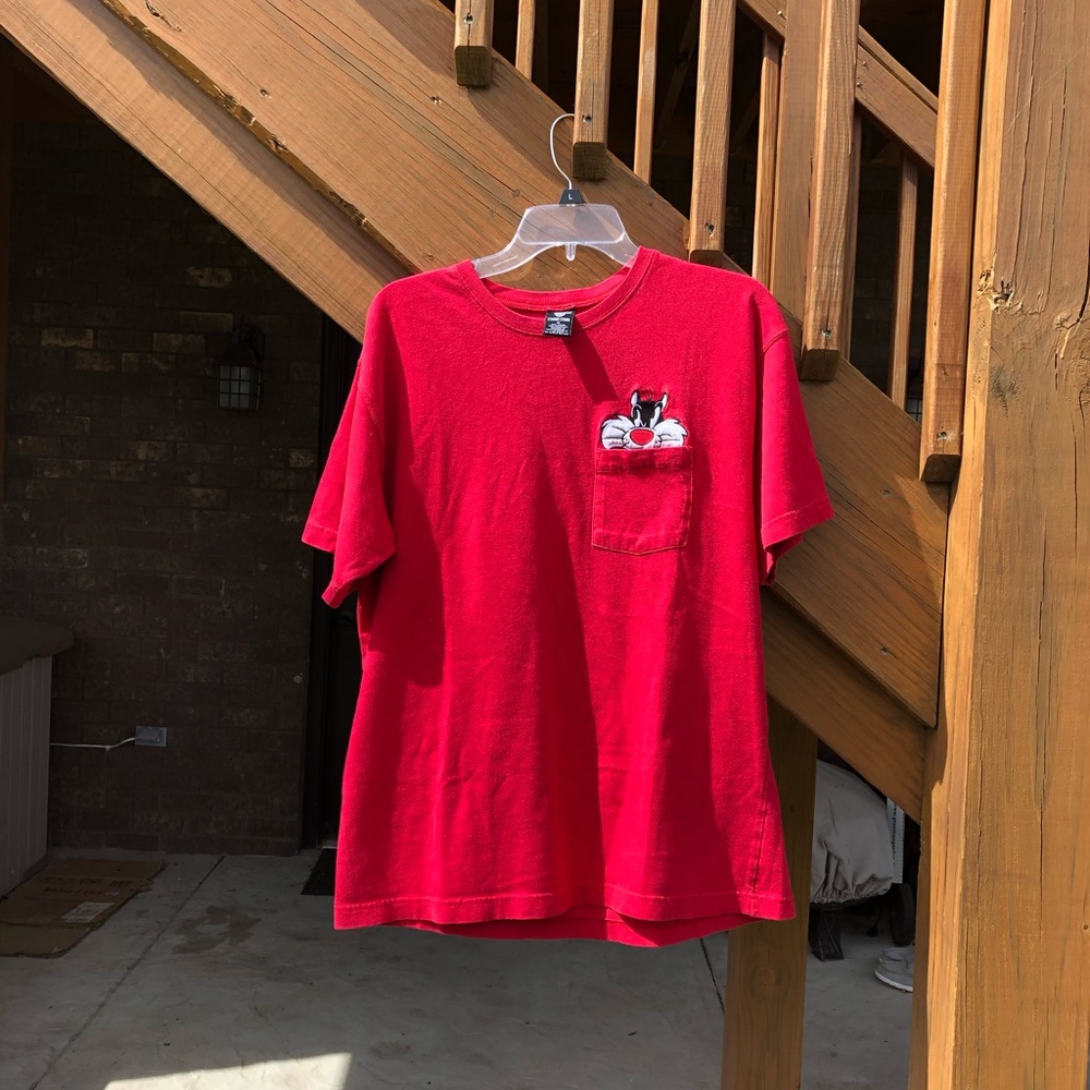 Vintage looney toons pocket tee